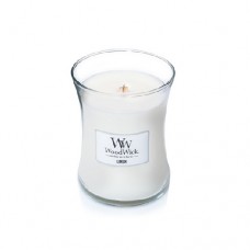 Medium Hourglass Candle Linen WoodWick Medium Hourglass Candle Linen WoodWick